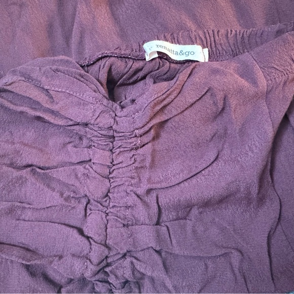 Renatta&go skirt with leg slit in plum (xs) - Picture 4 of 4